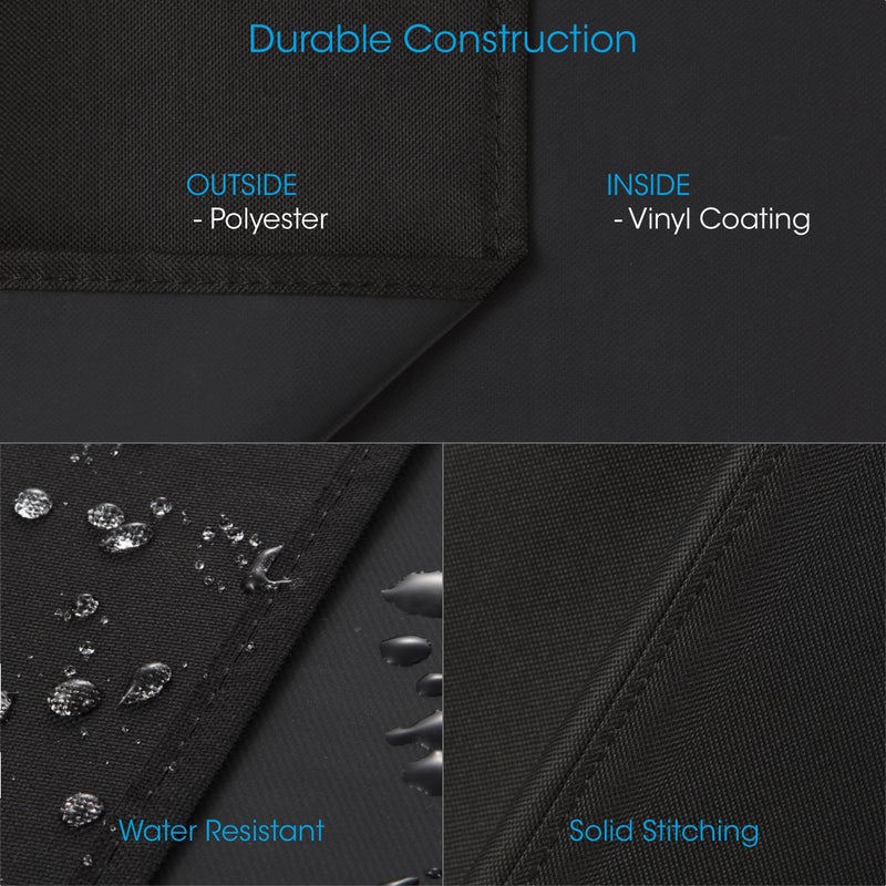 Unicook Waterproof Portable Grill Cover for Weber Q2000, Q200 Series and Baby Q Gas Grill, Compared to Weber 7111, All Weather Protection, Black - Image 4